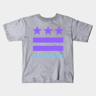 DC REPRESENT (Purple) Kids T-Shirt